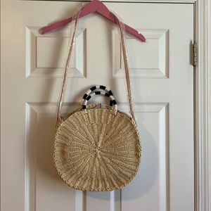 NWT J Crew Circle Straw Tote